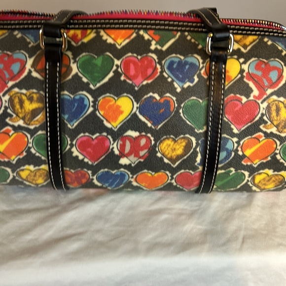 Beautiful rainbow heart Doune burn Kodak canvas with small pouch. - Picture 8 of 8